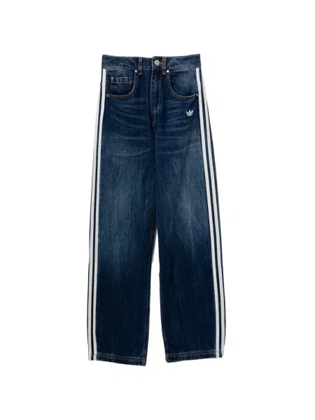 Blugi Adidas cu broderie maro