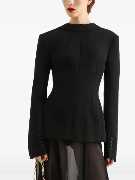 Geacă Dolce & Gabbana de lână negru