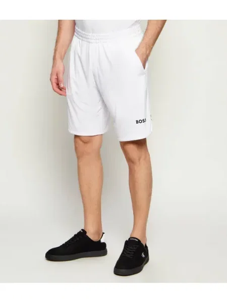 BOSS GREEN Pantaloni scurți SH_TOC Spin 9 inch alb