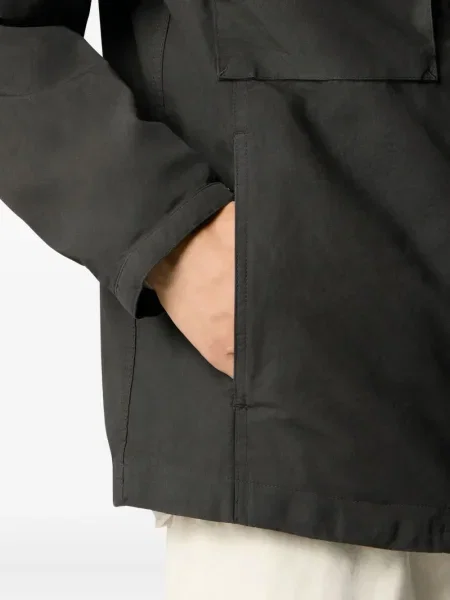 Geacă Stone Island cu glugă cu strasuri negru