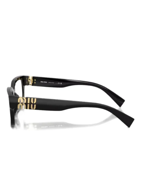 Ochelari de soare Miu Miu Eyewear cu autograf negru
