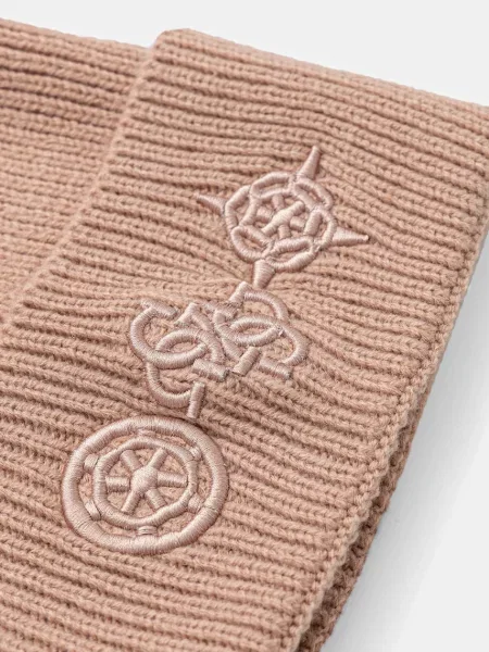 Шапка з додаванням вовни Guess CRESIDIA бежевий