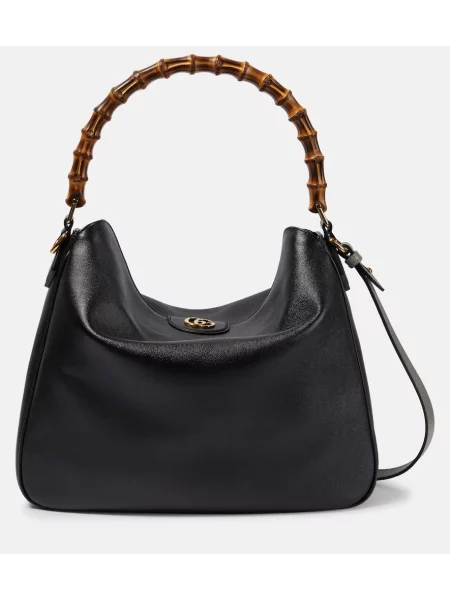 Geanta de piele Gucci Diana din piele negru