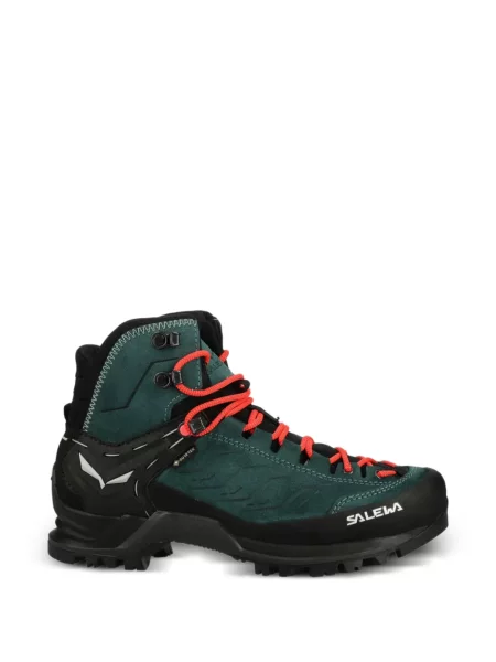 Sneakerși Salewa cu imprimeu geometric verde