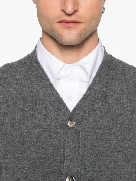 Ζακέτα Comme Des Garçons Shirt με λαιμόκοψη v γκρι
