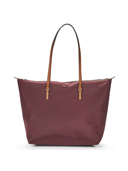 Shopper kabelka Lauren Ralph Lauren červená