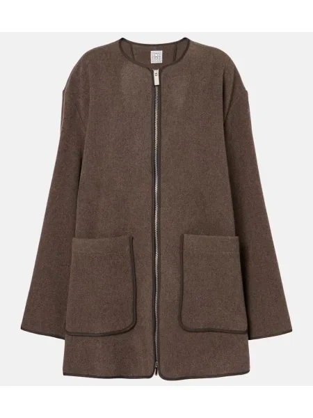 Geacă Toteme de lână maro