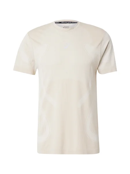 Pánske bežecké tričko ASICS Road Seamless cream sivá