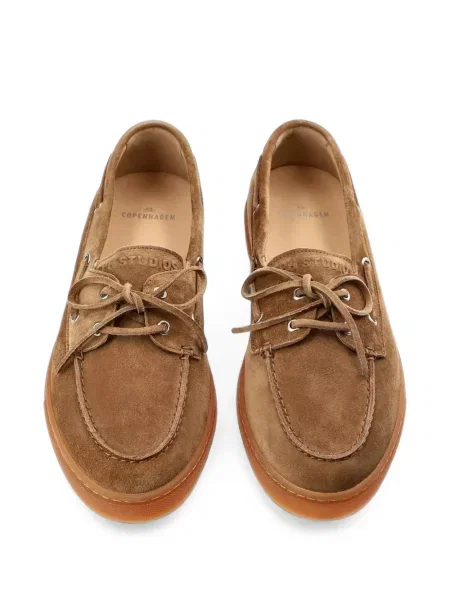Loafers Copenhagen Studios με κορδόνια με δαντέλα καφέ