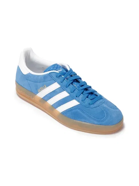 Sneakersy Adidas Originals zamszowe z logo białe