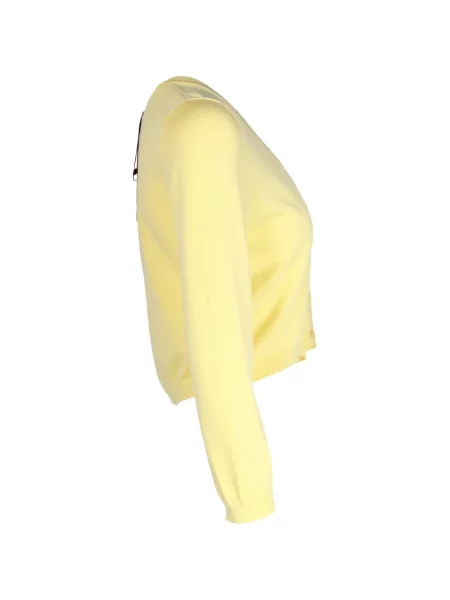 Decupat cardigan Weekend Max Mara galben