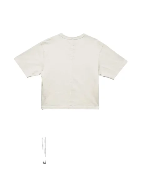 Decupat tricou Rick Owens Drkshdw cu imagine alb