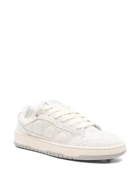 Sneakerși Santha din piele alb
