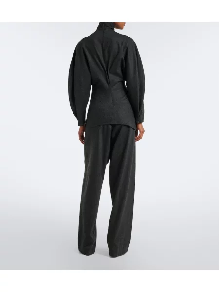 Pantaloni Khaite de lână gri