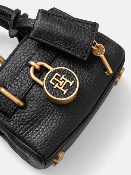 Geantă Tommy Hilfiger din piele negru