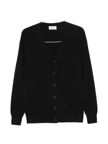 Cardigan Diana Studio cu decolteu în V negru