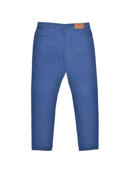Blugi Brunello Cucinelli cu 5 buzunare albastru