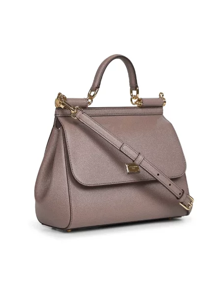 Torebka Dolce And Gabbana skórzana szara