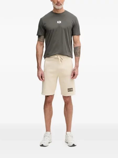 Scurt tricou Armani Exchange cu imagine gri