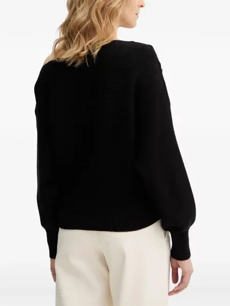 Pulover Guess cu umerii deschiși negru