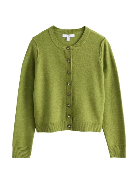 Next Geacă tricotată limetă verde