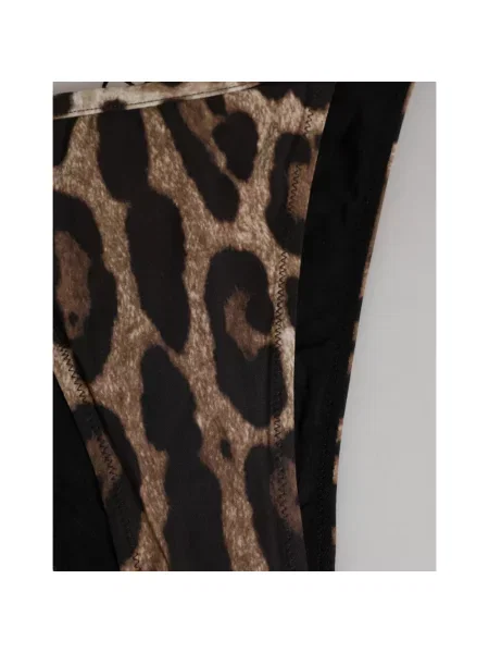 Stringi Dolce And Gabbana w panterkę brązowe