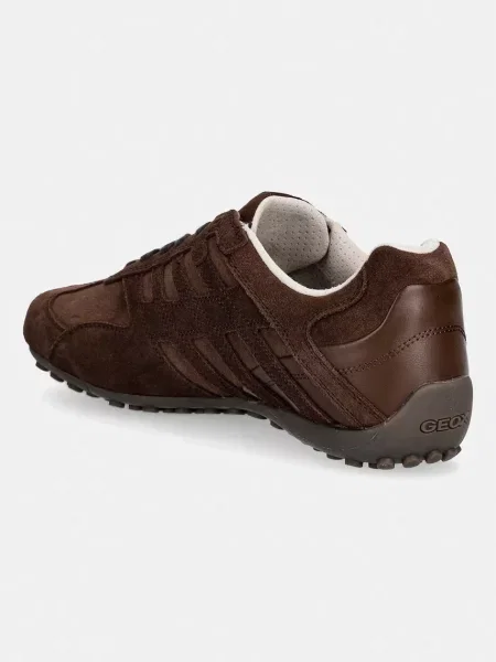 Geox U SNAKE sneakersy zamszowe brązowe