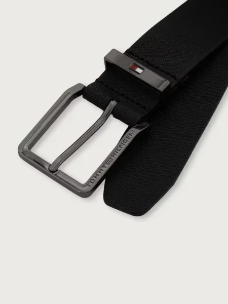 Tommy Hilfiger curea pentru bărbați din piele negru