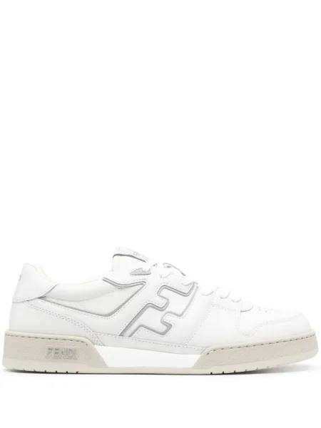 Sneakerși Fendi din piele alb