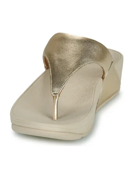 Pantofi Fitflop din piele auriu