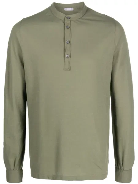 Gulerat tricou polo Zanone verde