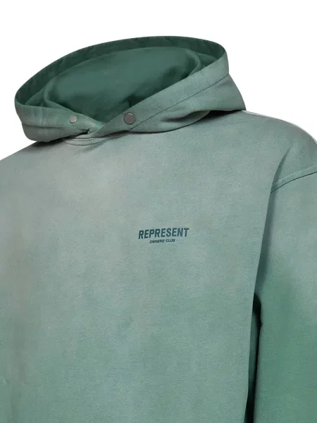 Hanorac cu glugă Represent verde