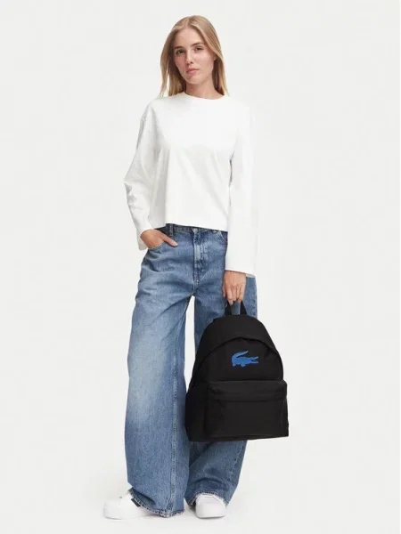Ruksak Lacoste crna