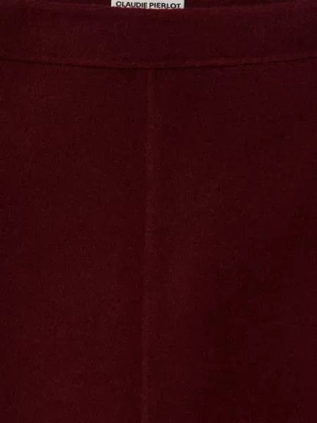 Fusta mini Claudie Pierlot de lână roșu