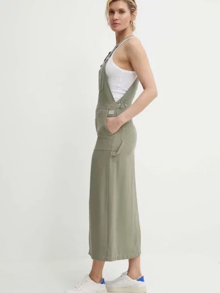 Сукня G-Star maxi пряма зелений