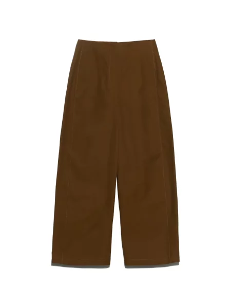 Pantaloni Bimba Y Lola din piele de căprioară maro