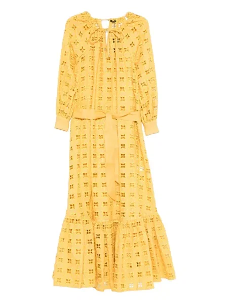 Rochie maxi Kiton de costum galben