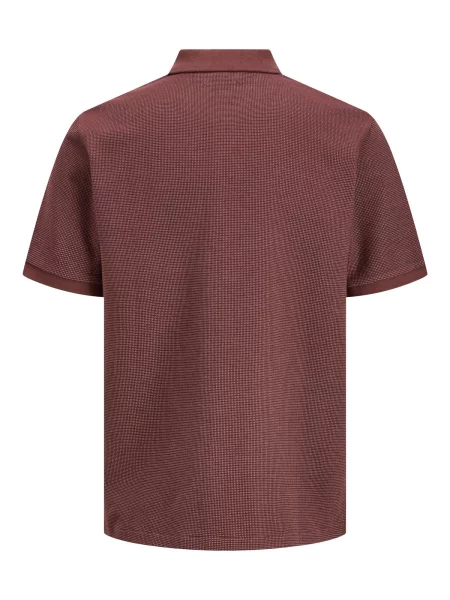 JACK & JONES Tričko JJEAUSTIN gaštanová