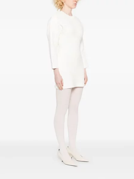 Плетена костюм мини рокля Wardrobe.nyc бяло