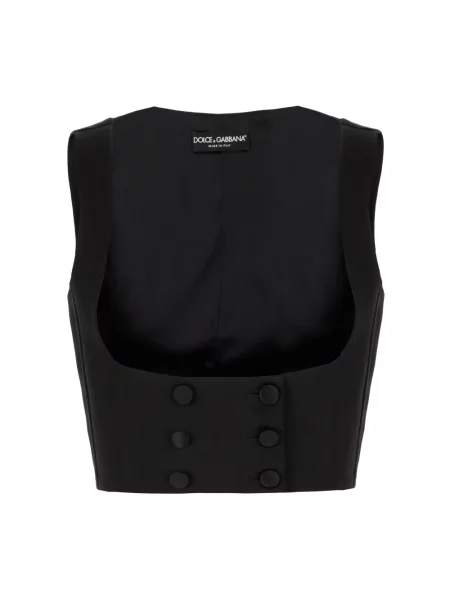 Top Dolce And Gabbana bez rękawów czarny