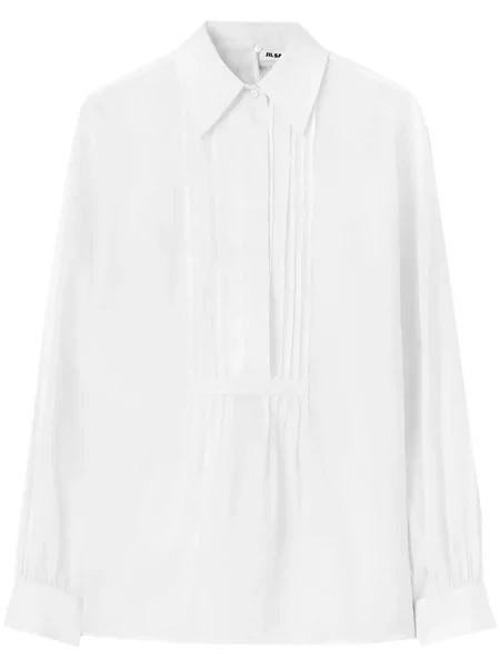 Cămașă Jil Sander plisată alb