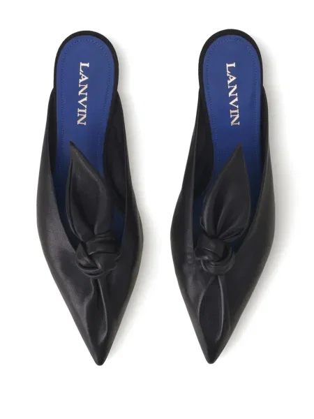Papuci tip mules Lanvin negru