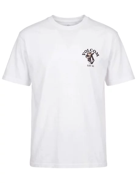 Volcom Tricou Bad Luck bej / albastru / negru alb