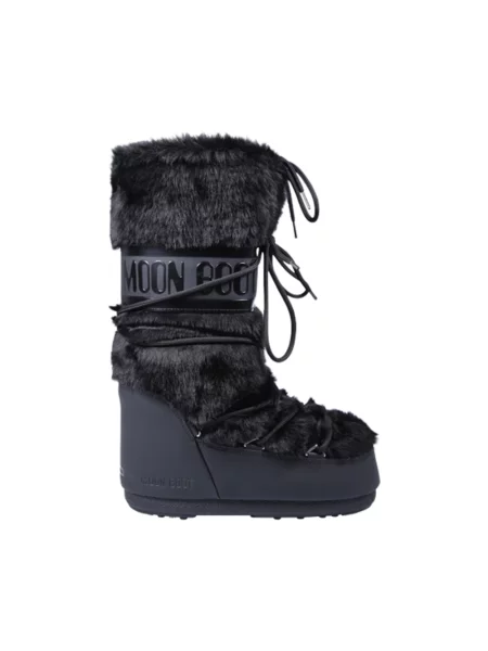Śniegowce Moon Boot Icon Faux Fur black | WYSYŁKA W | 30 DNI NA ZWROT czarne