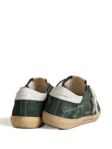 Кожени маратонки Golden Goose зелено