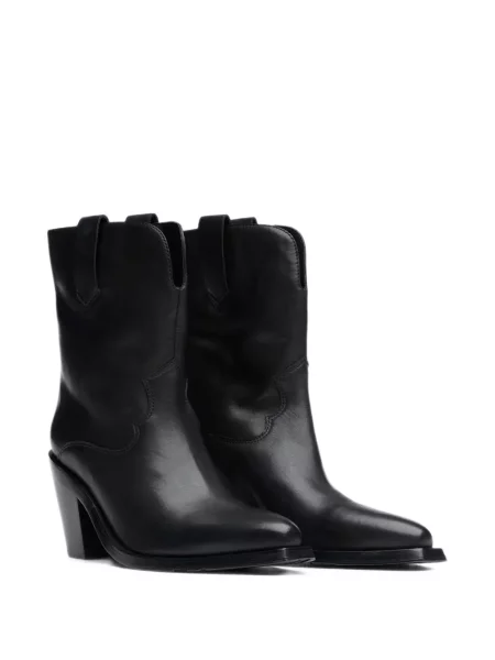 Botine Ash din piele negru