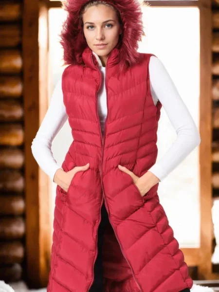 Vestă Dewberry bordo