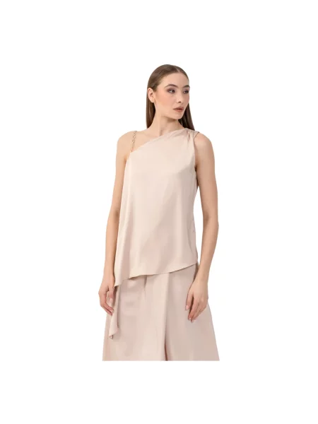 Top Kocca na jednym ramieniu beżowy