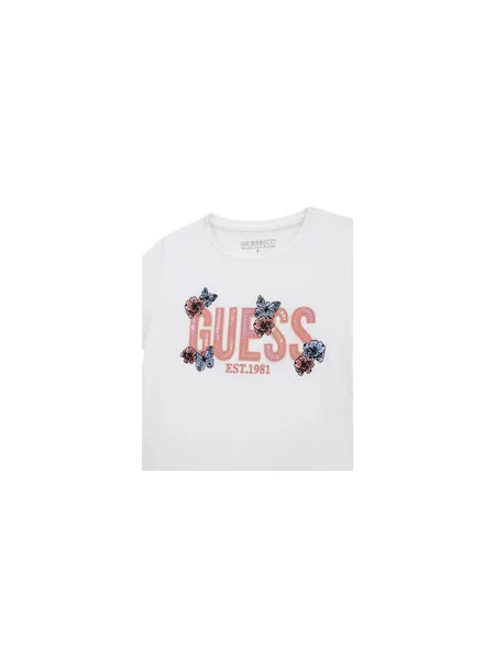 Guess Marškinėliai Regular Fit balta