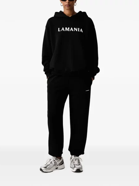 Pantaloni La Mania cu imagine alergare negru